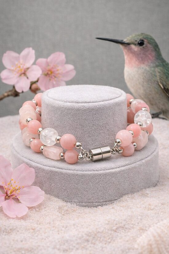 Dabīgo pērļu rokassprādze "Japāņu Dārza rota"